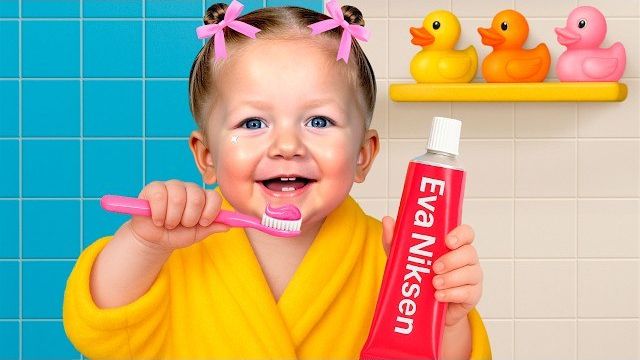Моем руки и чистим зубы! Сборник правил гигиены для детей с Евой смотреть онлайн