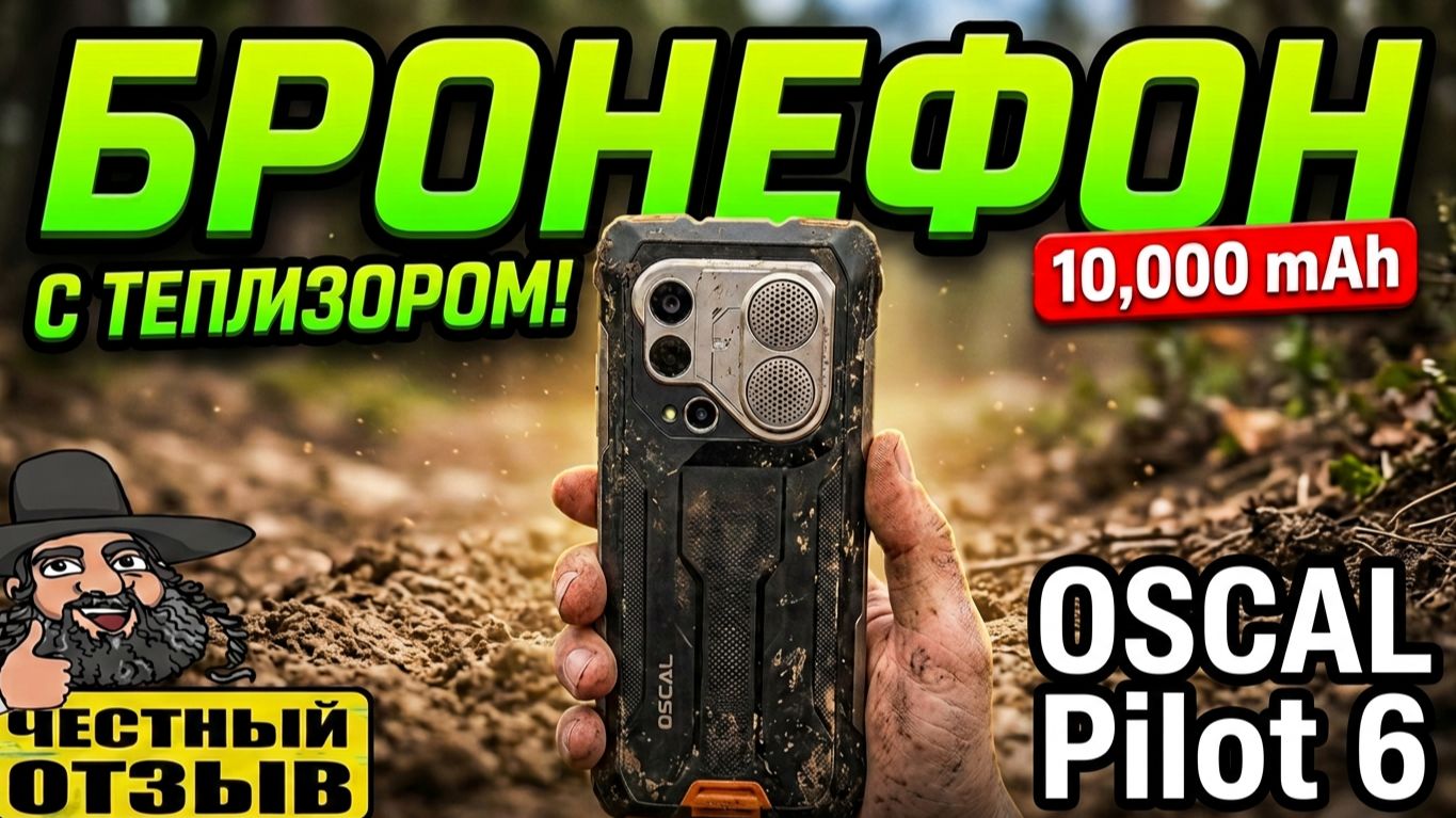 📱 Защищённый смартфон Blackview OSCAL Pilot 6 с тепловизором! 🧱 🔥