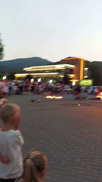 огненное шоу.