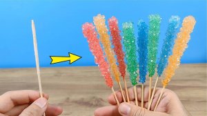 Как вырастить Огромные цветные Кристаллы из сахара