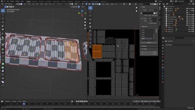 BLENDER Creating the Dune Ornithopter 99_Unwrapping section_using udims for the Top body parts смотреть онлайн