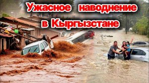 Наводнения и селевые потоки в Джалал-Абадской области Кыргызтана❗ Потоки грязи уносили животных❗