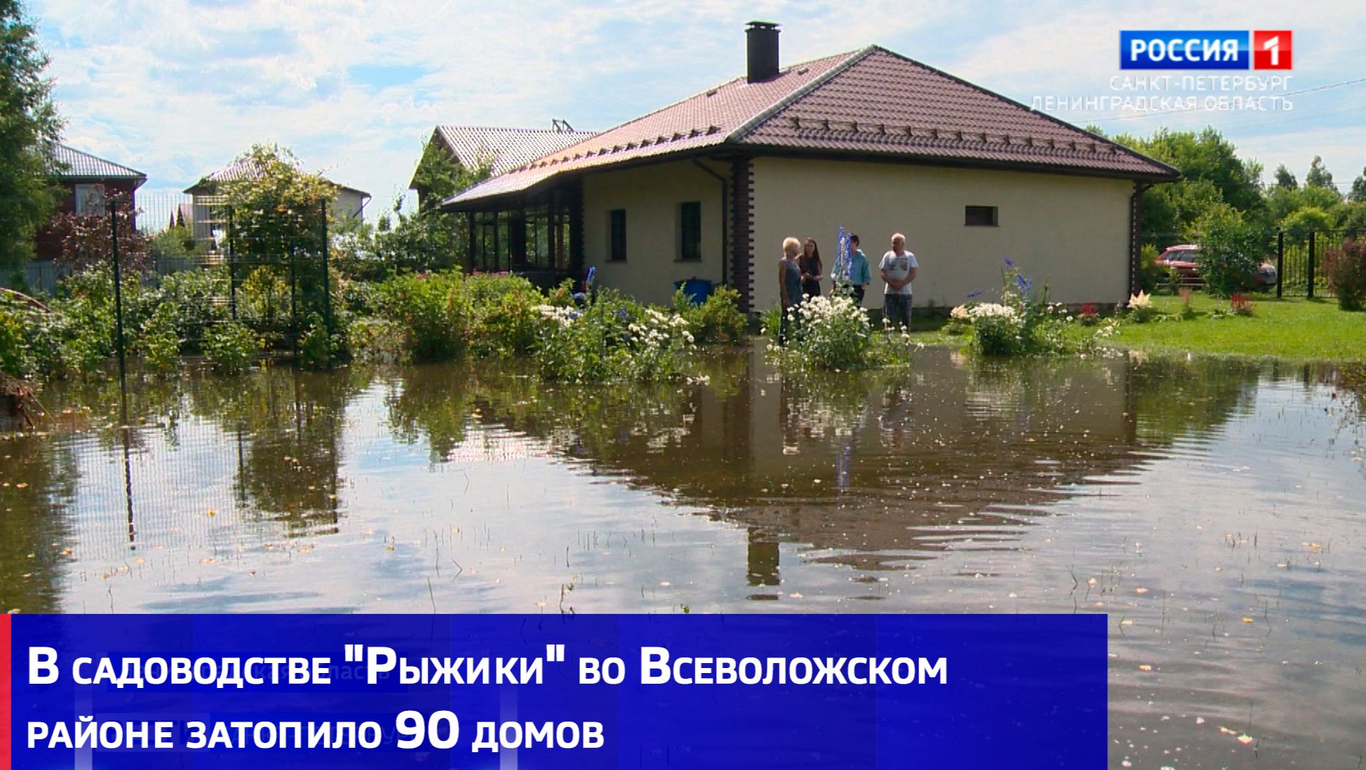 В садоводстве "Рыжики" во Всеволожском районе затопило 90 домов