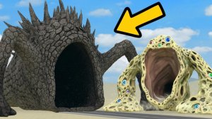 Пожиратель земель против семьи монстров-трипофобов в garry's mod