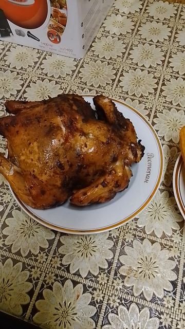жареная курочка с кукурузой
