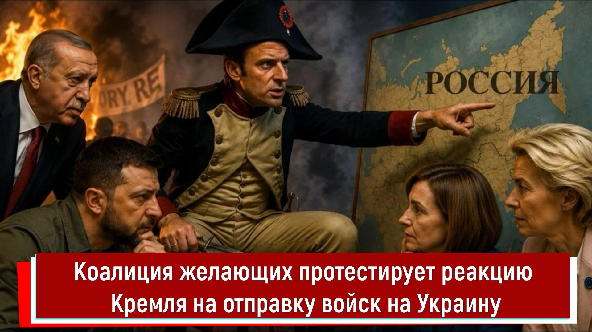 Коалиция желающих протестирует реакцию Кремля на отправку войск на Украину
