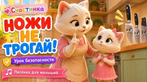 Ножи острые — не трогай! Песня про безопасность для малышей
