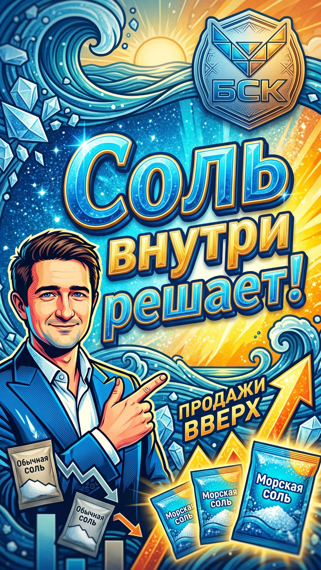 Сотни одинаковых пакетов с морской солью. Как выделиться?