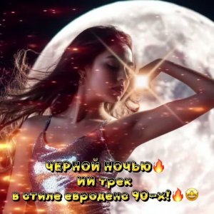 ЧЕРНОЙ НОЧЬЮ ИИ песня! В стиле евроденс 90-х! 2026!
