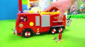 Пожарная Машина с Лестницей спешит на помощь! 🚒 И другие машинки детям