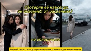 《Потеряв её навсегда, он обезумел от раскаяния》