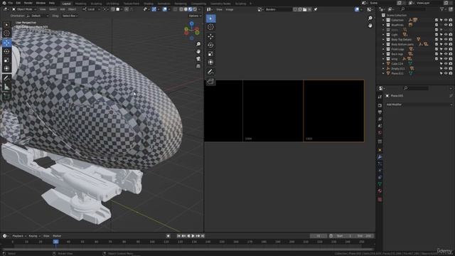 BLENDER Creating the Dune Ornithopter 100_Unwrapping section_giving each part of the body a material смотреть онлайн