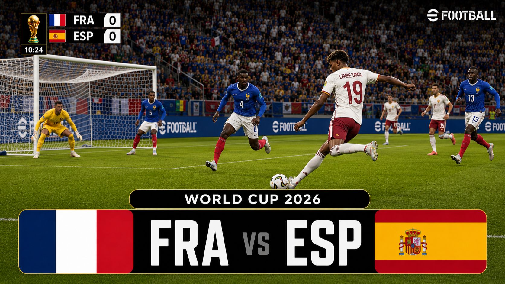 Франция — Испания | World Cup 2026 | WC26 Football Match | eFootball Gameplay смотреть онлайн