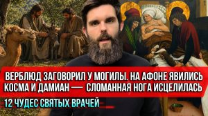 ❗️Верблюд заговорил у могилы. На Афоне явились Косма и Дамиан — сломанная нога исцелилась