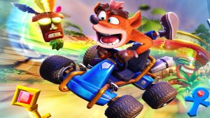 Крэш Бандикут. Гонки с Crash Bandicoot на машинках.