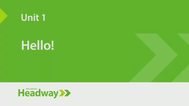 Unit 1: Hello! - New Headway Beginner 5th Edition || Student's Book смотреть онлайн