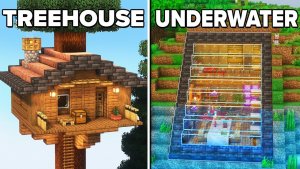 Как построить три простых дома в Майнкрафте. Minecraft