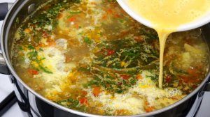Вкусный суп, Простой и Быстрый рецепт! Такой суп съедают за раз и добавки просят.
