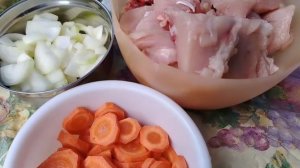 Курица с картошкой на огне!