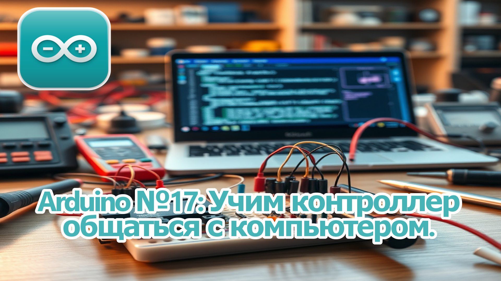 Arduino № 17. Учим контроллер общаться с компьютером. смотреть онлайн
