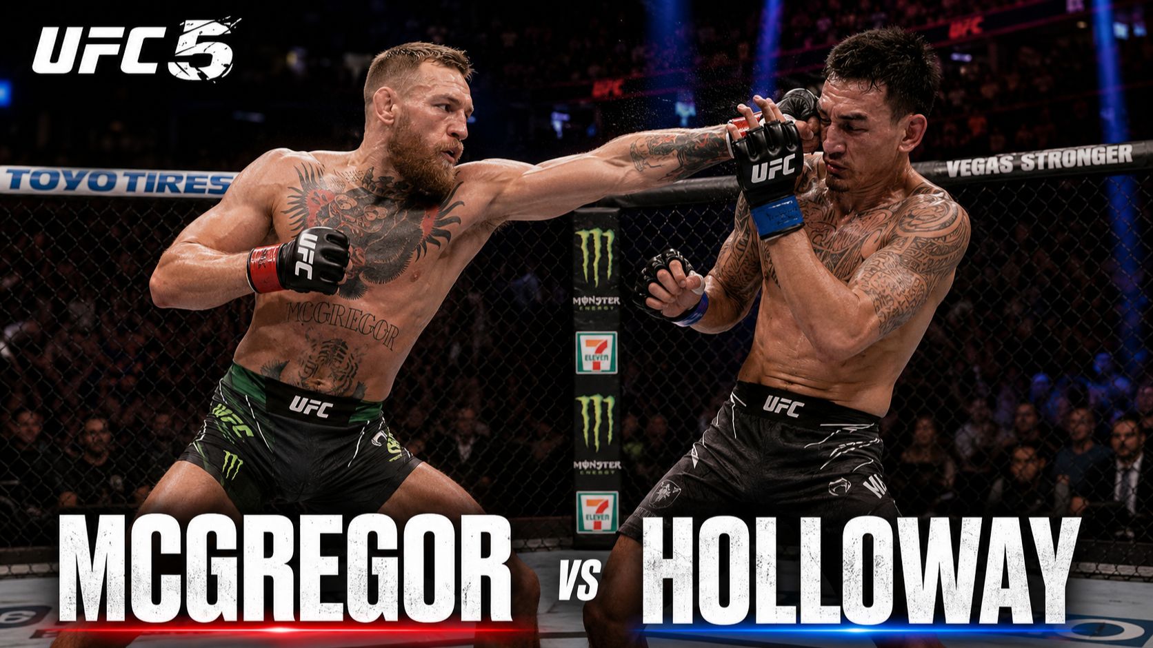 Конор Макгрегор — Макс Холлоуэй | UFC Fight Simulation | UFC 5 Gameplay смотреть онлайн