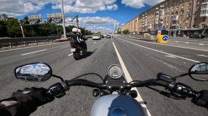 Субботний прохват на Harley-Davidson Sportster 1200 и Honda VRX400 Roadster в Королёв
