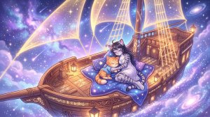 ЛУЧШАЯ КОЛЫБЕЛЬНАЯ ДЛЯ МАЛЫШЕЙ 🌟 Котёнок Гав и Лена: Волшебная Музыка для Сна, Корабль Сновидений