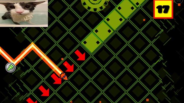 прохожу самый лёгкий уровень в игре|Geometry desh смотреть онлайн