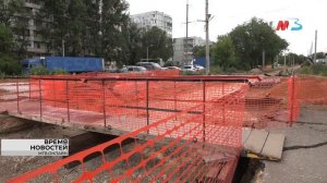В Дзержинском районе Волгограда ведут активные работы по ремонту трамвайного полотна