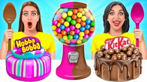 Жевательная резинка vs Шоколадная еда Челлендж от Multi DO Challenge