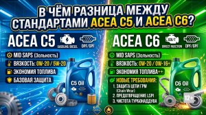 ACEA C5 - ACEA C6.  В ЧЁМ РАЗНИЦА? #anton_mygt