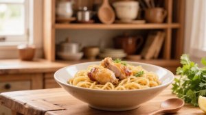 ДОМАШНЯЯ ЛАПША С КУРИЦЕЙ