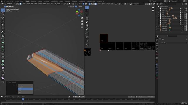 BLENDER Creating the Dune Ornithopter 97_Unwrapping section_unwrapping the body using udims part 1 смотреть онлайн