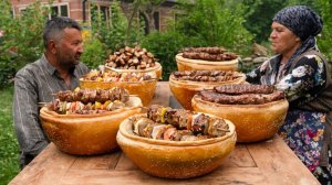 Хлебные горшочки с шашлыком из баранины. Жизнь в Азербайджане