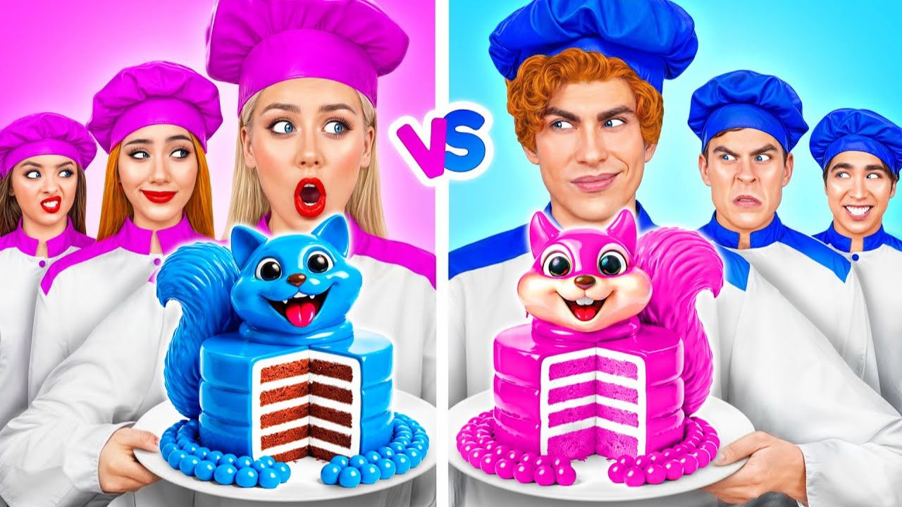 Кулинарный Челлендж# Мальчики VS Девочки # Смешные Ситуации с Едой смотреть онлайн