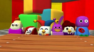 Удивительный цифровой цирк в стиле игры «Chicken Gun»
