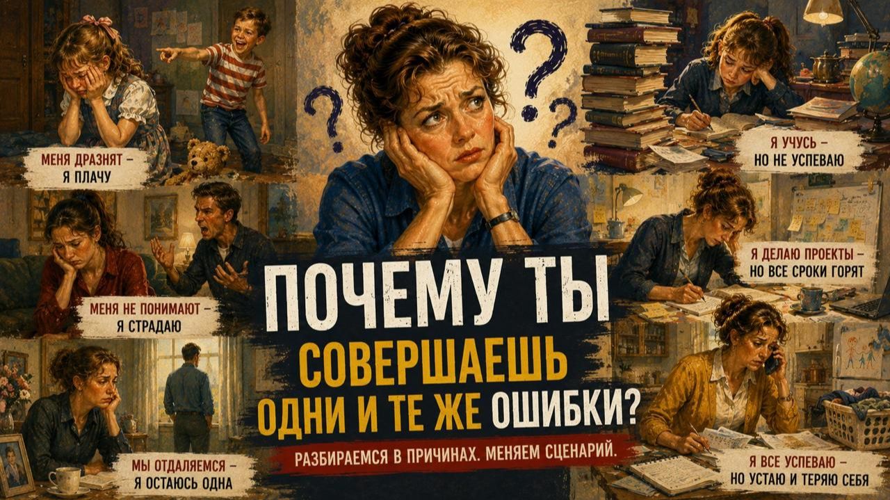 Прямой эфир «Почему ты постоянно делаешь одни и те же ошибки»