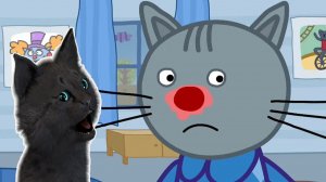 ТРИ КОТА ГОВОРЯЩИЙ СУПЕР КОТ ЛЕЧИТ НОС С КОЗЮЛЬКАМИ ( ИГРА для ДЕТЕЙ ) Три Кота Детский Доктор #414