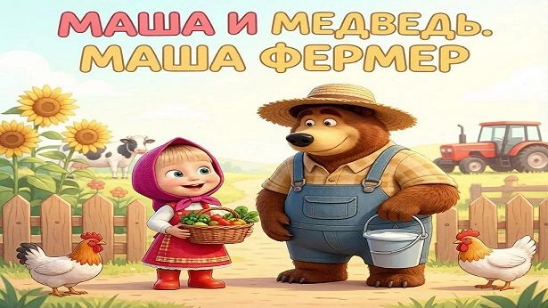 Маша И Медведь! Маша Фермер! Детская Игра! Часть 2