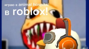 играю в animal hospital в roblox!