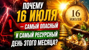 Почему 16 июля самый опасный и самый ресурсный день месяца.