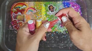 Делаем РАДУЖНЫЙ Слайм! Смешиваем яркие ПОМАДЫ, косметику и M&M's 🍬 Залипательное АСМР