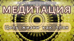 Цель жизни как план. Трансформационная МЕДИТАЦИЯ. Высокие вибрации.
