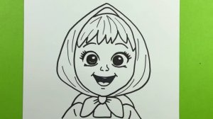 Как нарисовать Машу из мультфильма «Маша и Медведь»: простые и пошаговые инструкции