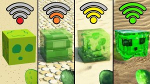 Эксперимент со слизью со случайным Wi-Fi в Майнкрафте