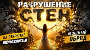 Разрушение стен. На открытие возможностей.
