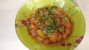 Рагу из кабачков.