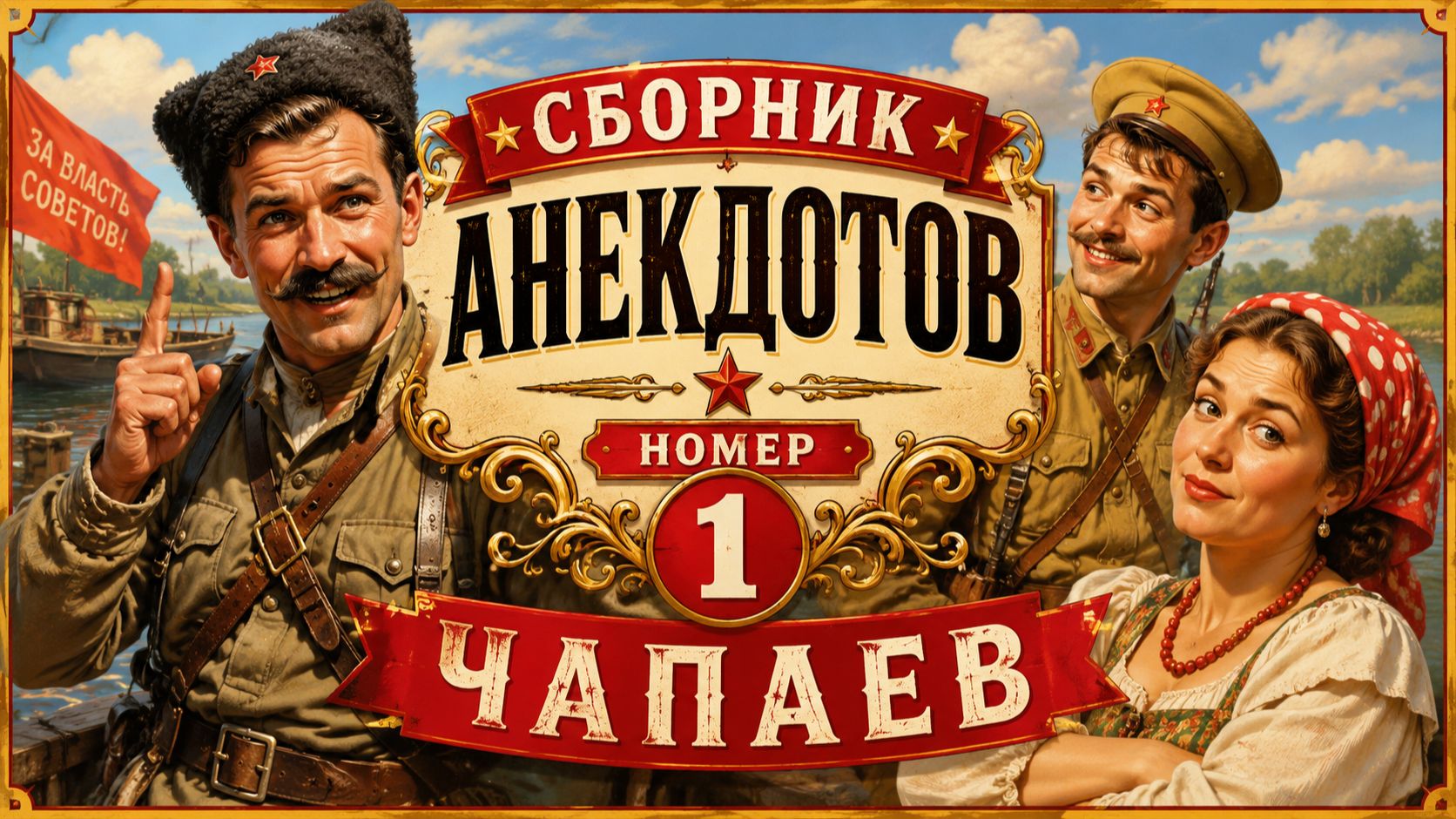 🔥 «Сборник анекдотов №1 – Чапаев» Самые смешные анекдоты про Чапаева, Петьку и Анку