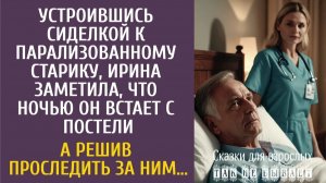 Истории из жизни Устроившись сиделкой к парализованному старику, Ирина заметила, что ночью он встает