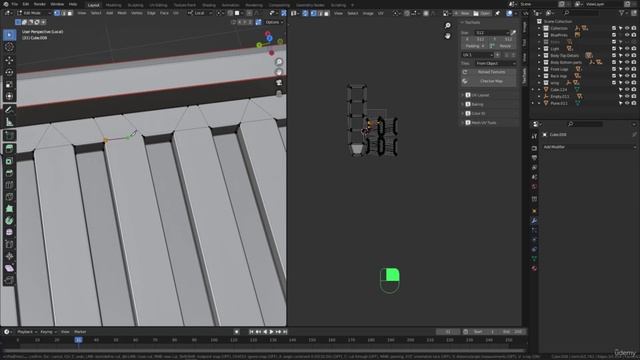 BLENDER Creating the Dune Ornithopter 95_Unwrapping section_Starting with the body part 3 смотреть онлайн